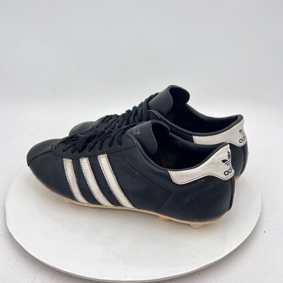 Vintage Adidas Brasil  Men’s Sz 6.5 Black Football Shoe Made in France - Picture 7 of 16
